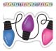 Colorful Holiday Lights Die-Cut Border Trim