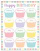 Pastel Pop Happy Birthday Chart