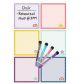 Oh Happy Day Dry-Erase Magnetic Square Notes