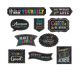 Clingy Thingies Chalkboard Brights Positive Sayings Accents