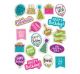 Confetti Happy Birthday Stickers