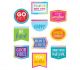 Colorful Vibes Positive Sayings Accents