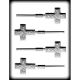 Cross Sucker Hard Candy Mold 2-1/4