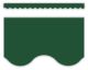 Pine Green Scalloped Border Trim
