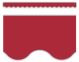 Cranberry Red Scalloped Border Trim