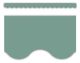 Retreat Green Scalloped Border Trim