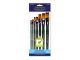 Fierce Artist Brush Set Flat 7pc Wood Handle