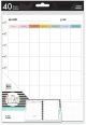 Monthly Overview Grid Classic Filler Paper