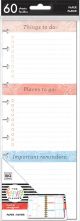 Happy Planner Soft Watercolor Daily Tasks BIG Half Sheet Filler Paper 60 Sheets