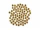 Alphabet Beads Metallic Gold 7mm Round 90pc