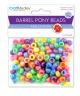 Pearlized Multi-Mix Barrel Pony Beads 9x6mm 175pc