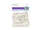 20mmx18mm 3D Shells Ivory Acrylic Beads 25g