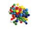 Colored Assorted Round Wood Beads 10-16mm 50pc