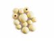 Assorted Round Beads Natural Wood 13pc