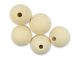 30mm Natural Round Wood Beads 5pc