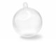 6cm DIY Clear Ornament Ball 'Snap-Tite' Plastic