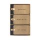 Gold Shimmer Luggage Tags 3pc