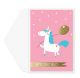 Whimsy Unicorn Birthday Card