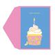 Lemon Cupcake Birthday Card