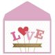 Love on a Stick Valentine's Day Card