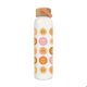 On the Sunny Side Glass Water Bottle with Bamboo Lid