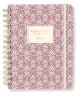 Block Print Floral 18-Month Hardbound Spiral Planner