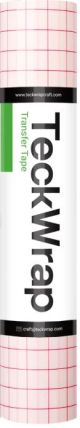 Teckwrap Medium Tack Transfer Tape Red 10ft