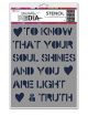 Dina Wakley Media Stencils Soul Shines