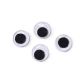 Paste On Eyes - Movable - Black - 23mm - 4 pieces