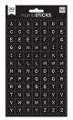 Mambi Sticks Typewriter Black Letter/Alphabet Stickers