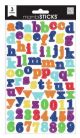 Mambi Sticks Serif Multicolor Alphabet Stickers