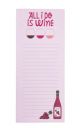 Wine Magnetic Notepad