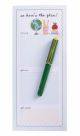 Classroom Icons Magnetic Notepad with Pen