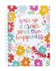 Create Your Happiness Spiral Hard Cover Journal