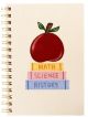 Classroom Icons Spiral Hard Cover Journal 6x8