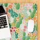 Cactus Blooms Small Desk Pad