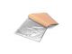 Silver Metallic Foil Leaf Sheets 6pc