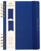 Cobalt Blue Fabric-Covered Journal with Magnetic Bookmarks