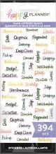 Happy Planner Hand-Lettered Basics Sticker Sheets