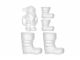 Santa/Boots Polyfoam Multi-Pack 5pc