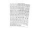 Alphabeth Fancy Mini Fonts Stickers 4x5.25