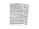 Alphabeth Block Mini Fonts Stickers 4x5.25
