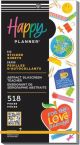 Abstract Silkscreen Teacher Big Sticker Value Pack