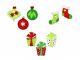 Holiday Icons 3D Stickers 12pc