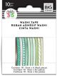 Happy Planner Green Hues Skinny Washi Tape